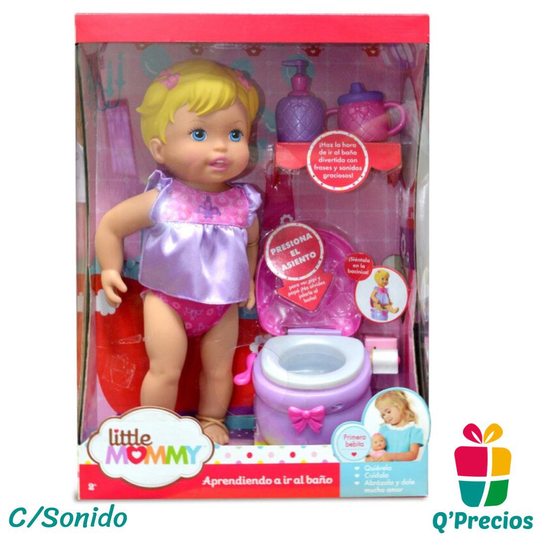 Muñeca aprendiendo a ir best sale al baño little mommy