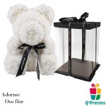 Oso de Flores Blanco