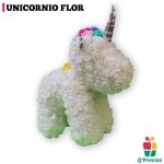Unicornio de Flores Blanco